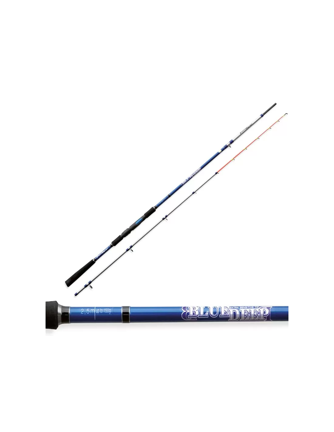 Canna Da Pesca Spinning FAVORITE Blue Bird - 2,4m (8ft), Potenza 3-12g, Azione Fast, 2 Pezzi