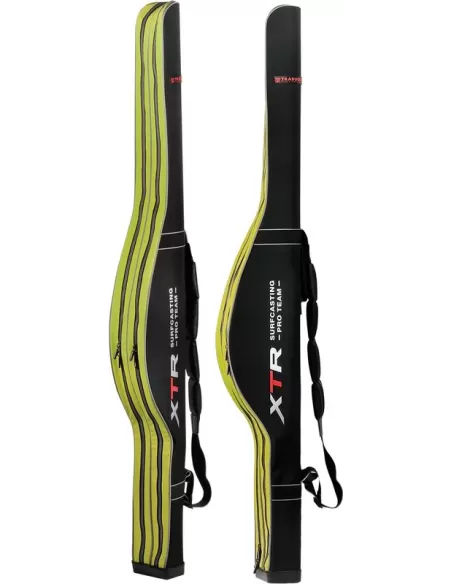Trabucco Fodero Rigido Sagomato 2 Scomparti xtr Surfcasting pro team Foderi porta canne Trabucco