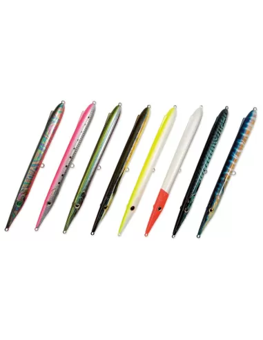 NOMURA Esca Artificiale Hokkai Needle 21 Cm 30g - Galleggiante Per Pesce Serra E Predatori, Colore Glowing Yellow
