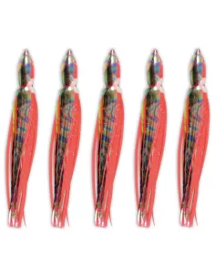 Lineaeffe Octopus red Silicone fishing 5 pieces 