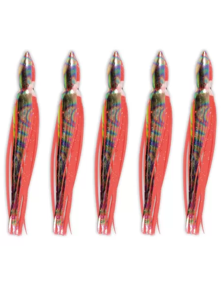 Lineaeffe Octopus red Silicone fishing 5 pieces