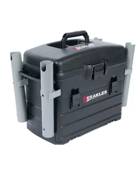 Herakles Valigetta Area Tackle Box con Portacanna e Scatole Porta Minuteria Cassette Pesca Herakles