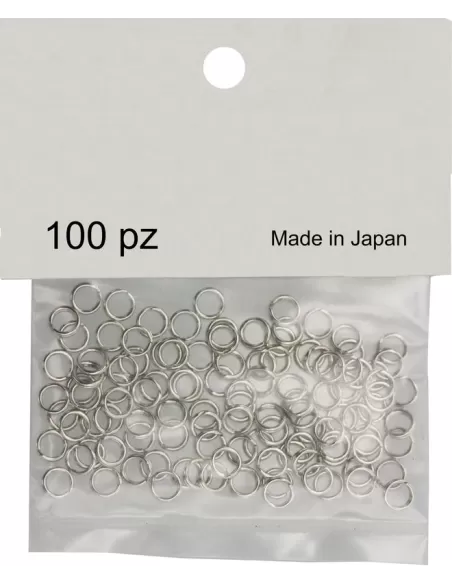Stainless split Rings 100 pieces Made in Japan
