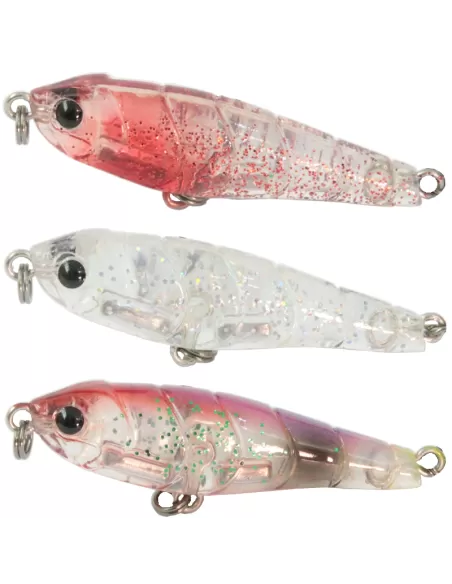 Kit 3 Artificiale Pesca Spinning Ken Kolpo 38 mm Esche Artificiali Kolpo