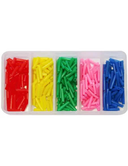 Kolpo Tubini Colorati in Silicone con Box Per Galleggianti Minuteria Kolpo