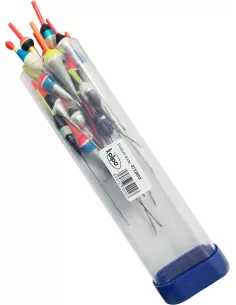 Kit 15 Fishing floats with container 