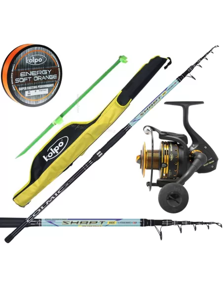 Colmic Kit Surf Barrel shapt 250g reel sheath wire tip