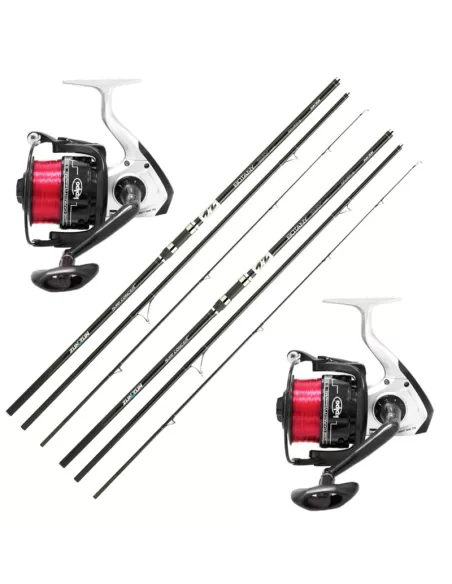 Combo Two Rods Surf 3 Sections 420 mt 200 gr Two Reels 7000 and Wire