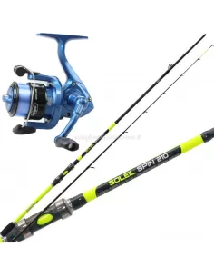 Kolpo Combo Fishing Spinning Barrel in Carbon Reel and Wire