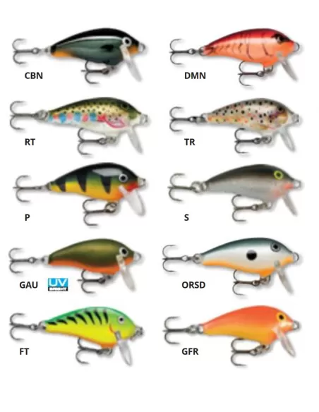 Rapala Mini Fat Rap 3 cm 4 gr Esche Artificiali Rapala
