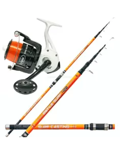 Kolpo Combo Fishing Surfing Canna Carbon Reel 8000 