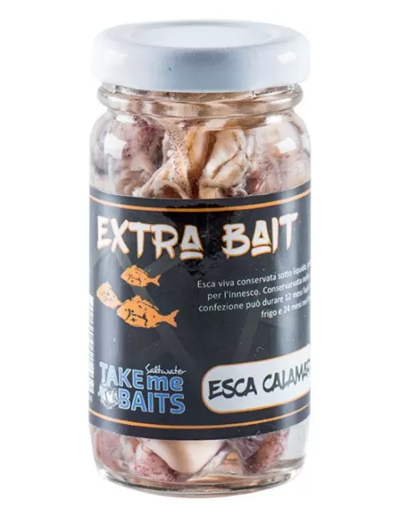Take me Baits Calamaro Esca Viva Sotto Liquido  Esche da pesca Take me Bait