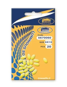 Lineaeffe Luminous Beads Ovals Soft 20pz 