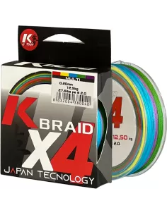 Kolpo K Braid X4 Braided Premium Quality 300 mt Multicolor