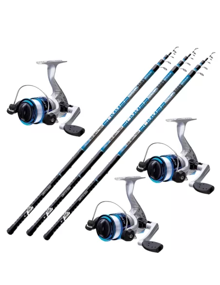 Offerta Kit Canne Bolognesi 5 M Combo Mulinelli Con Filo Tutta Pesca Kit da pesca Sele