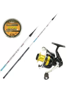 Combo Bolognese Canna Braies 6 m Reel Most Fluoro Coated 150 mt 