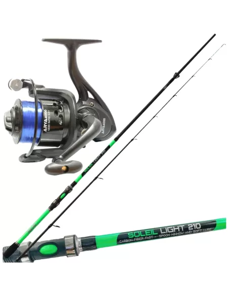 Kit Trout Area Ultra Light Canna 2.10 m 0-8 gr Reel and Thread