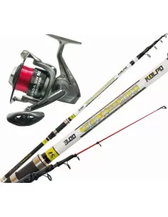 Kolpo Combo Fishing from Boat Canna 2.70 M in Carbon Reel and Wire 
