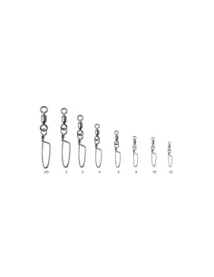Sele Swivel Rolling With Musket Coastlock Extra Strong 12 pcs 