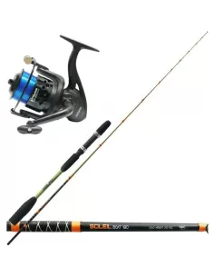 Kolpo Kit Fishing Cuttlefish Cane in Two Sections Reel and Wire