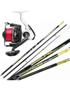 Kolpo kit Surfcasting Barrel Three Sections 2000 gr Reel and Wire 