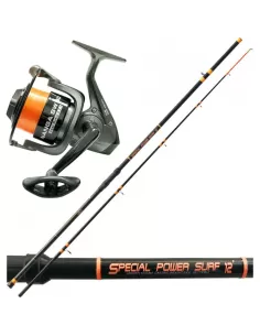 Kolpo Sea Fishing Kit Surfcasting Rod Reel and Wire 