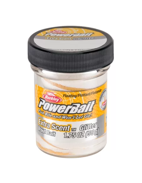 Berkley Powerbait Glitter Trout Bait Gold Vein Pastella per Trote Esche da pesca Berkley