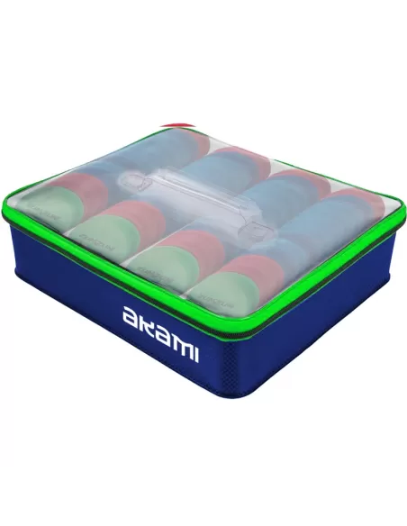 Akami Winders Bag Borsa Porta Terminali in PVC con 48 Avvolgilenza Borse da pesca Akami
