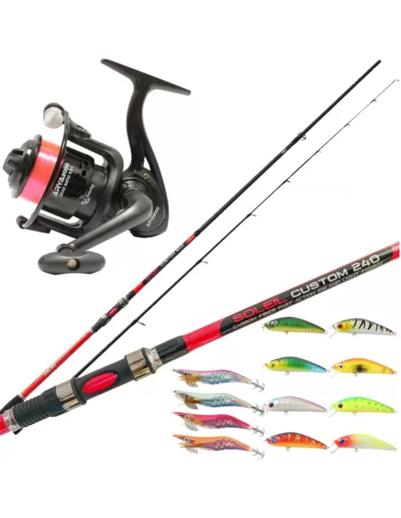 Kolpo Fishing Kit Spinnning Egi Complete 14 pcs