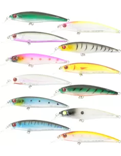 Kit 12 pcs Yamashiro BamBam Artificial Spinning and Floating Trolling 16 gr 11 cm