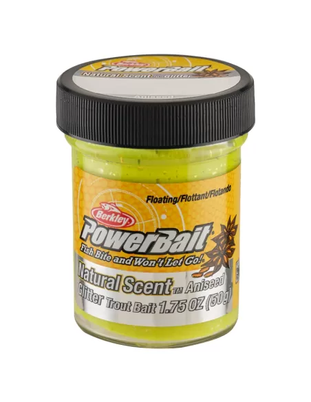 Berkley Powerbait Glitter Trout Bait Sunshine Batter for Aniseed Trout