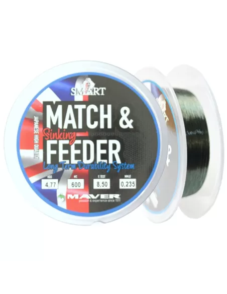 Maver Match Feeder Sinking Filo Affondante 600 mt Fili da pesca Maver