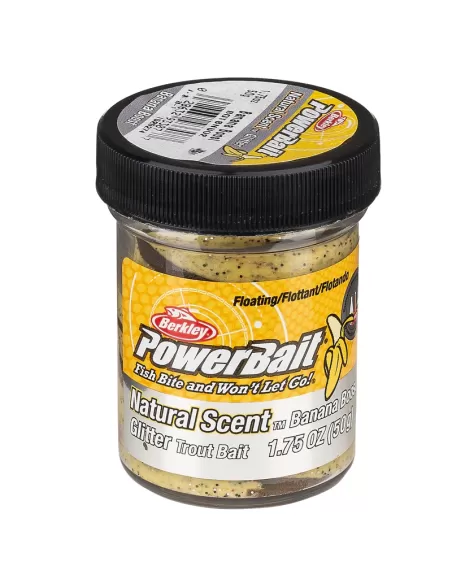 Berkley Powerbait Glitter Trout Bait Taste Banana Boost Batter for Trout