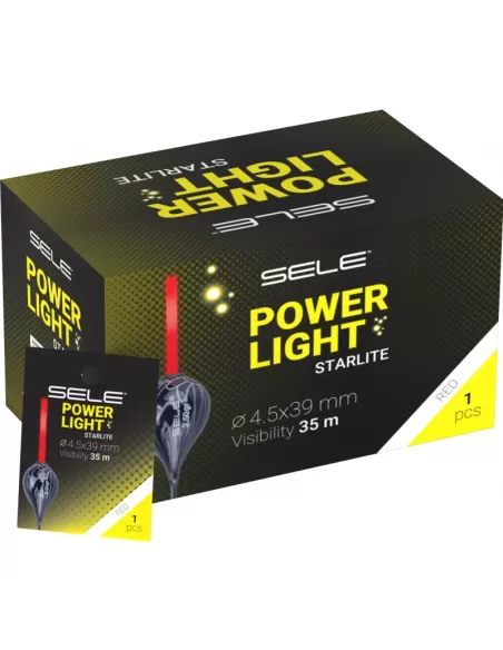 Sele Power Light Starlite da Pesca Rosse 4.5x39 mm Lampade e luci chimiche Sele