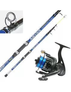 Combo Pesca dalla Barca Bolentino 20 - 120 gr Mulinello 6000 e Filo Kit da pesca Sele