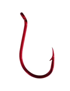 Camor Gara Robust Fishing Hooks with Eyelet Red Color 
