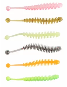 Kolpo Fluffy Artificial Silicone Flavored Shrimp and Fish 50 mm 1.1 gr 10 pcs 