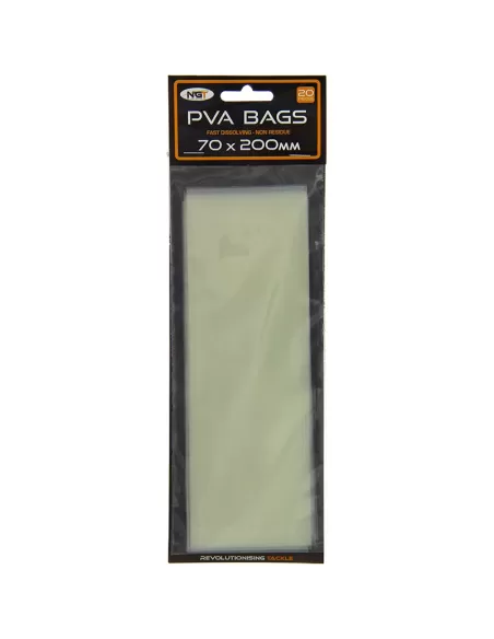 Ngt Pva Sacchetti Idrosolubili 70x200 cm 20 pz Carpfishing