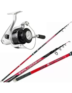 Kit Surfcasting Light Carbon Barrel 130 gr Mitchell Reel