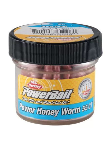 Berkley PowerBait Power Honey Worm Imitazione Camola 2.5 cm 55 pz Esche da pesca Berkley