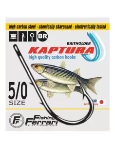 Fishing Ferrari Crooked Fishing Hooks Forged with Bronzati Eyelet 