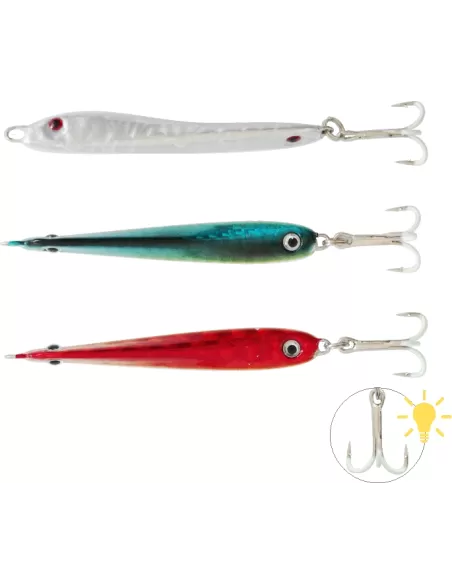 Kolpo Lead Fish Artificiale Piombato 10 gr Con Ancoretta Fluorescente Esche Artificiali Kolpo