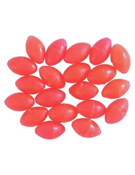 Kolpo Oval Beads Red Oval Beads Fluo 20pcs