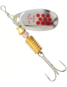 Kolpo Rotating Teaspoon Trout Silver Red Stitches 