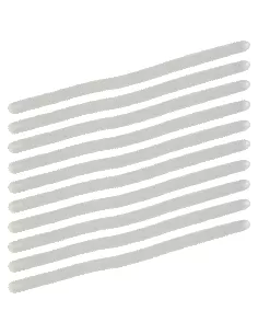 Kolpo Spaghetti Soft Worm White 9.5 cm 10 pcs 