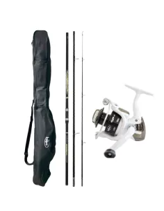 Fishing Kit Surfcasting Rod three Sections 4.20 Reel and Scabbard 