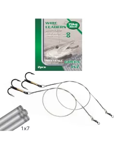Mistral Cavetti Green Steel with Anchor 1x7 2pcs 