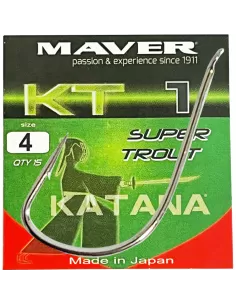 Maver Fishing Hooks Katana Super Trout KT1 15 pcs 