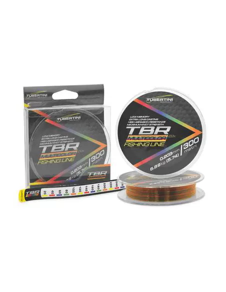 Tubertini TBR Fishing Monofilament Multicolor 300 mt Color Variation Every 20 mt