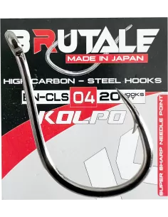 Kolpo Brutale BN-CLS Carbon Fishing Hooks With Very High Seal Eyelet 20 pcs 